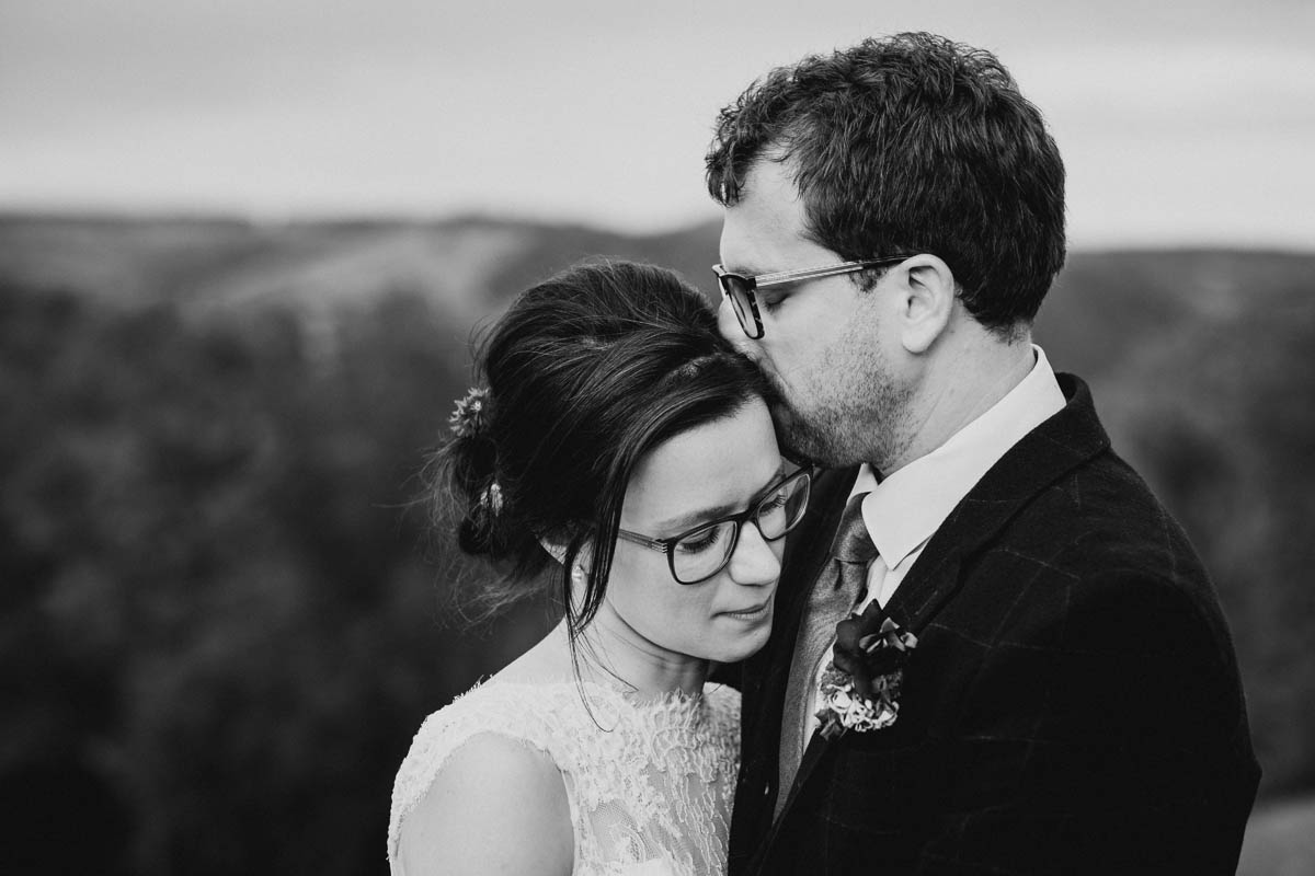 emotion embrace between newly weds