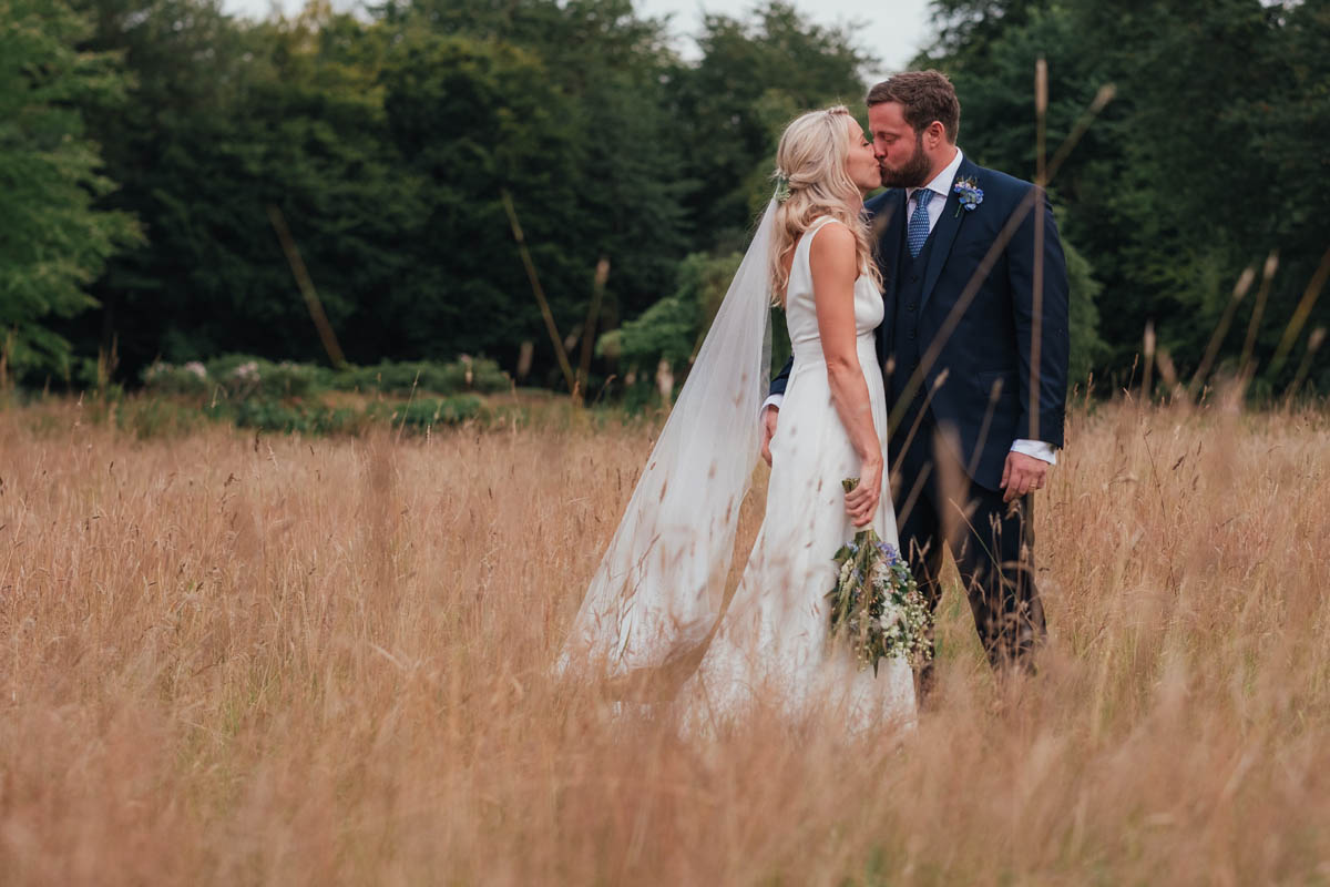 bride kisses her groom