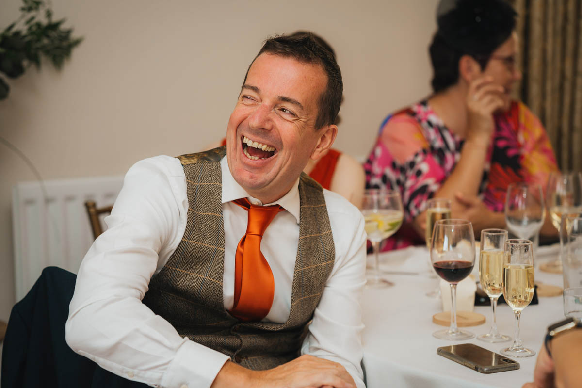 the best man laughs at the speeches