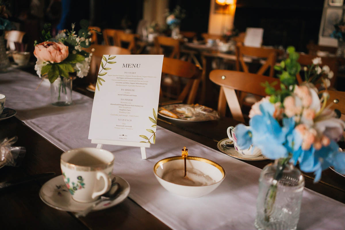 afternoon tea wedding breakfast at hilles house