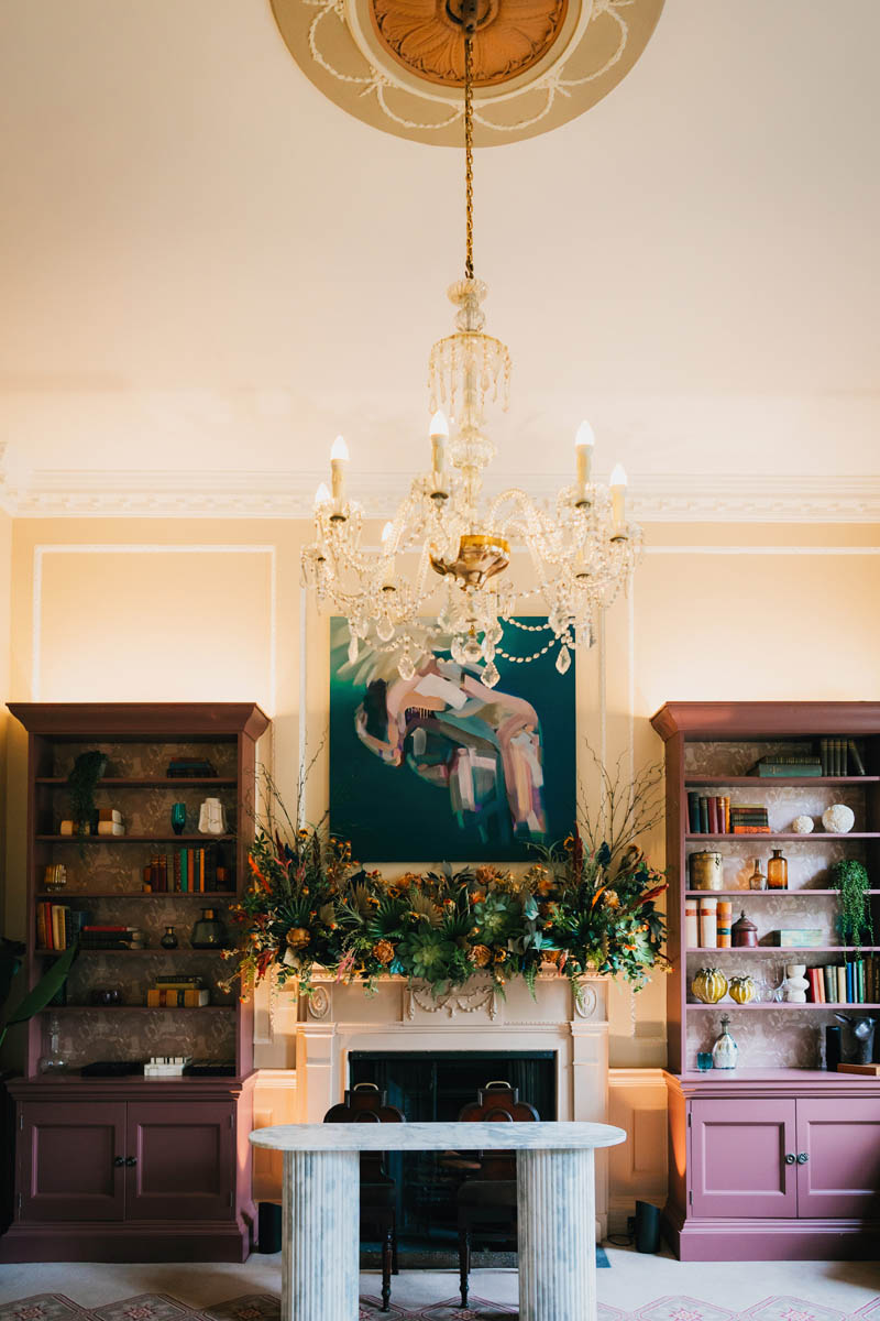 the wedding ceremony room at the royal crescent