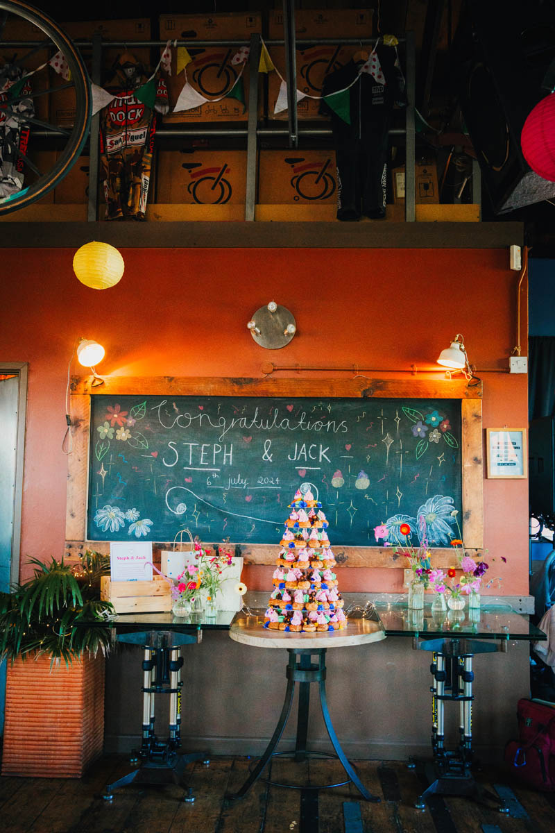 wedding decorations at the mud dock cafe