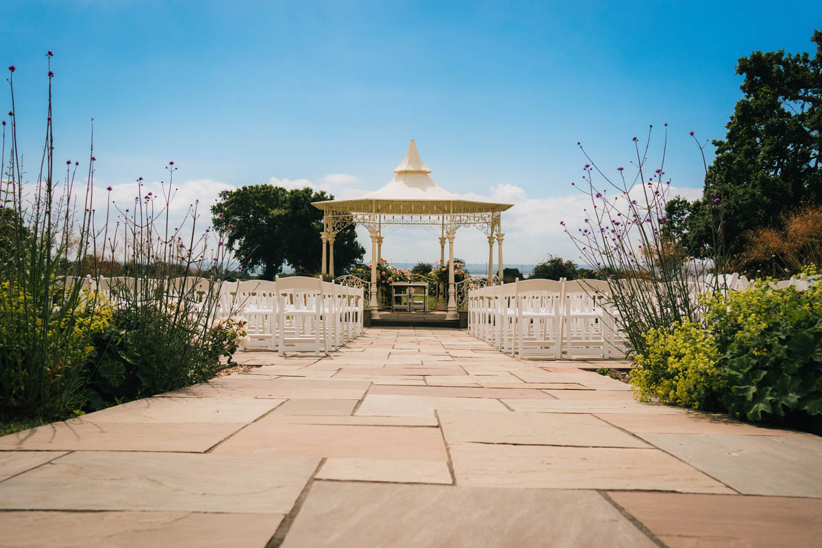 Ty Haf pergola at st Tewdrics manor