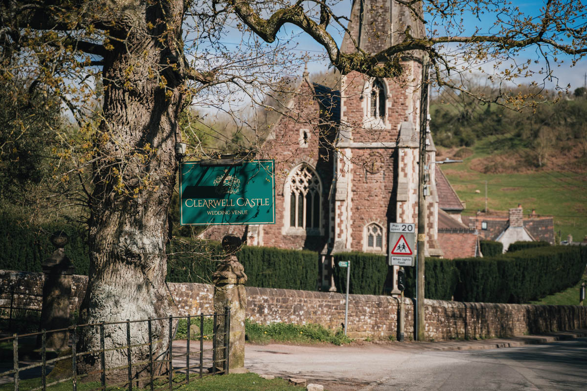 the entrance at clearwell castle
