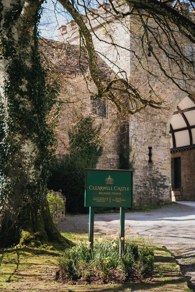 a clearwell castle sign