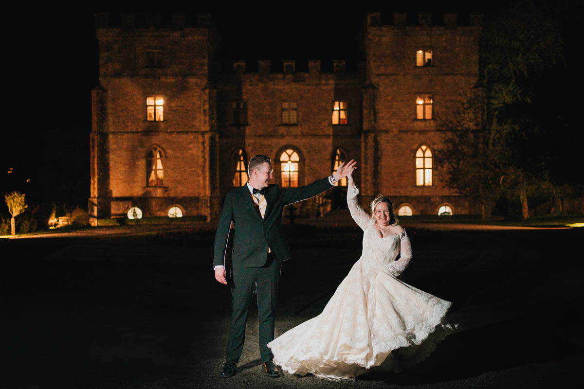 night portrait at clearwell castle